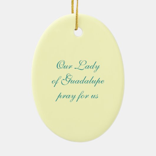グアダルペのオーナメントの私達の女性 セラミックオーナメント (裏面)