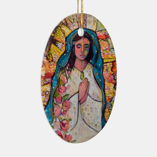 グアダルペのクリスマスのオーナメントのヴァージン セラミックオーナメント (右)