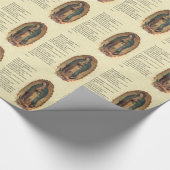 グアダルペのクリスマスの祈りの言葉の私達の女性 ラッピングペーパー (角)