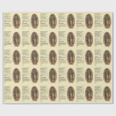 グアダルペのクリスマスの祈りの言葉の私達の女性 ラッピングペーパー (フラット)