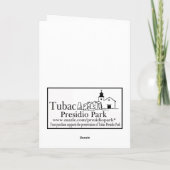 グアダルペのクリスマスカードのヴァージン シーズンカード (裏面)