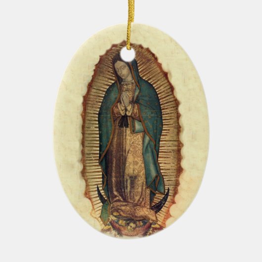 グアダルペのグアダルペのヴァージンの私達の女性 セラミックオーナメント (正面)