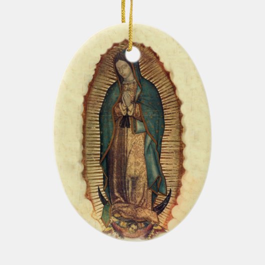 グアダルペのグアダルペのヴァージンの私達の女性 セラミックオーナメント (裏面)