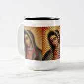 グアダルペのマグのぼやけられた視野のヴァージン ツートーンマグカップ (正面左)