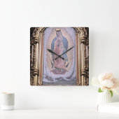 グアダルペのヴァージン スクエア壁時計 (ホーム)