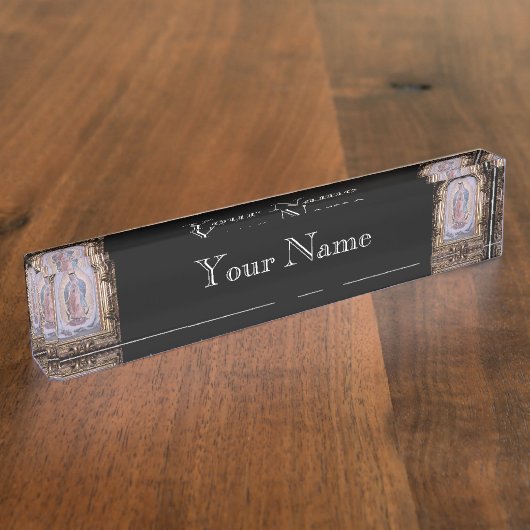 グアダルペのヴァージン デスクネームプレート (側面)