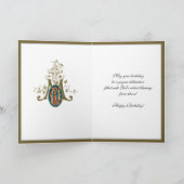 グアダルペの優雅な宗教的祝賀カード カード (内部)