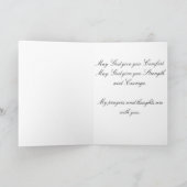 グアダルペの悔やみや弔慰の哀悼の言葉のヴァージン カード (内部)