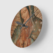 グアダルペの私達の女性 ラウンド壁時計 (傾斜)