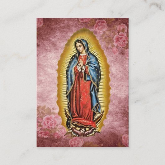 グアダルペの聖母記念祈祷カード プレイスカード (正面)