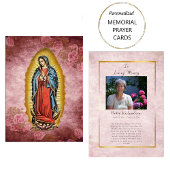 グアダルペの聖母記念祈祷カード プレイスカード