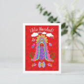 グアダルペの聖母 フェリズ ナビダッド ポストカード (スタンド正面)