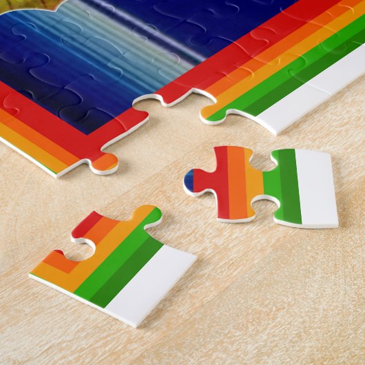 グアダルペZarape Tilmaのイメージのパズル ジグソーパズル (側面)