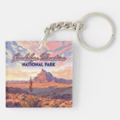 グアダループマウンテンズナショナルパークエルキャピタンテキサス州 キーホルダー (裏面)