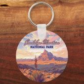 グアダループマウンテンズナショナルパークエルキャピタンテキサス州 キーホルダー (正面)