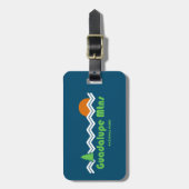 グアダループマウンテンズナショナルパークレトロ ラゲッジタグ (正面縦)