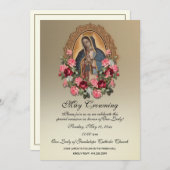 グアダルーペが母の日を祝う 招待状 (正面/裏面)