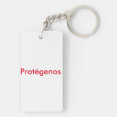 グアダルーペのプロテゲノスヴァージン キーホルダー (裏面)