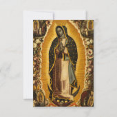 グアダルーペのヴァージンバイマニュエル・デ・アレラノ サンキューカード (正面)