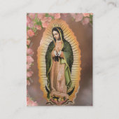 グアダルーペの女写真記念祈りの言葉カード プレイスカード (正面)