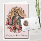 グアダルーペの宗教的な女性のヒーリングカード カード