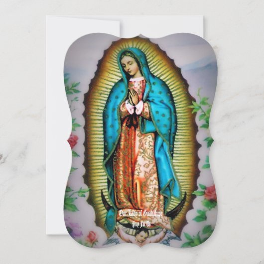 グアダルーペの我々のフローラと祈りの言葉 (正面)