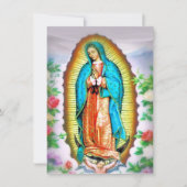 グアダルーペの我々のフローラと祈りの言葉 シーズンカード (正面)