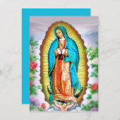 グアダルーペの我々のフローラと祈りの言葉 シーズンカード (正面/裏面)