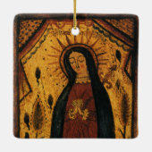 グアダルーペの我々のレディbyペドロ・アントニオ・フレズキス セラミックオーナメント (裏面)