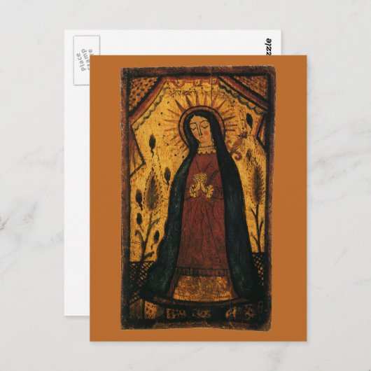 グアダルーペの我々のレディbyペドロ・アントニオ・フレズキス ポストカード (正面/裏面)