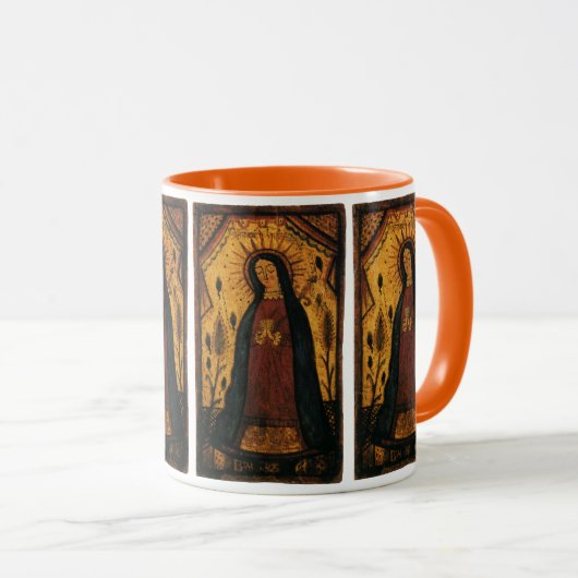 グアダルーペの我々のレディbyペドロ・アントニオ・フレズキス マグカップ (正面右)