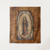 グアダルーペの我々のヴァージンメアリーウッドルック タペストリー (正面)