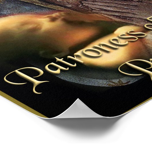 グアダルーペの我々の女性の胎児の恩寵 ポスター (角)