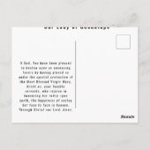 グアダルーペの我々の女性は折り畳まれたグリーティングカード ポストカード (裏面)