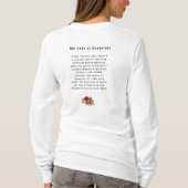 グアダルーペの我々の女性は折り畳まれたグリーティングカード Tシャツ (裏面)