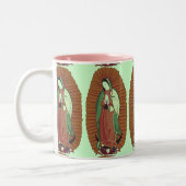 グアダルーペの我々の女性 ツートーンマグカップ (左)