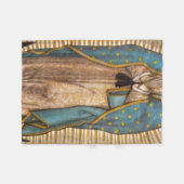 グアダルーペの我々の女性 フリースブランケット (正面(横))