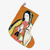 グアダルーペの我々の女性 ラージクリスマスストッキング (正面 (吊り時))