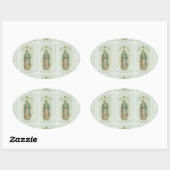 グアダルーペの我々の女性 楕円形シール (シート)