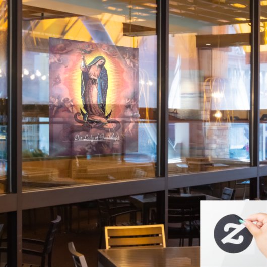グアダルーペの我々の女性Rev12 ウィンドウサイン (レストラン窓)