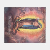 グアダルーペの我々の女性Rev12 フリースブランケット (正面(横))