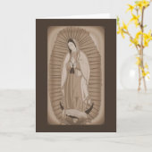 グアダルーペの我々の婦人 カード (黄色い花)