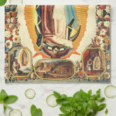 グアダルーペの我々の婦人 キッチンタオル (折り畳み)