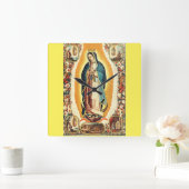 グアダルーペの我々の婦人 スクエア壁時計 (ホーム)