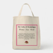 グアダルーペの我々の婦人 トートバッグ (裏面)