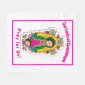 グアダルーペの我々の婦人 フリースブランケット (正面(横))