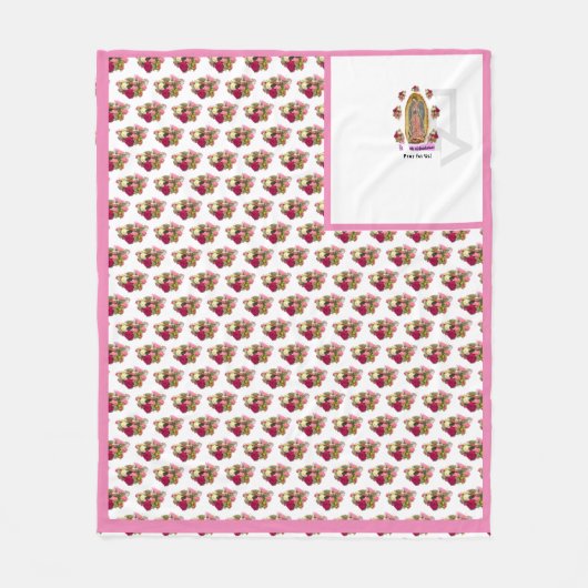 グアダルーペの我々の婦人 フリースブランケット (正面)