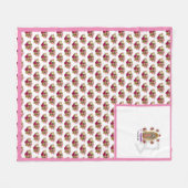 グアダルーペの我々の婦人 フリースブランケット (正面(横))