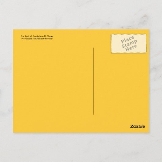 グアダルーペの我々の婦人 ポストカード (裏面)