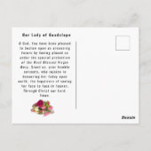 グアダルーペの我々の婦人 ポストカード (裏面)